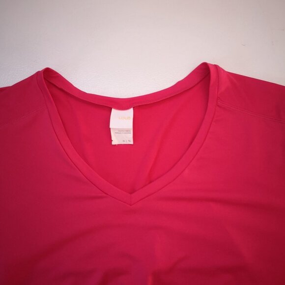 Lole Ladies Size XL Pink Short Sleeves Straight Loose Fit T-shirt - Picture 5 of 11